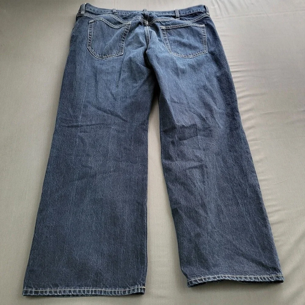 Old Navy Mens The Authentic Loose Fit Dark Wash Denim Blue Jeans 40x30 Y2K Skate